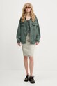 Stine Goya top jeansowy SG.PF25.T083.2393 zielony AW25