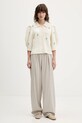 Stine Goya kardigan z dodatkiem wełny SG.AW25.K044.2359 beżowy AW25