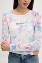 Tričko s dlouhým rukávem Karl Lagerfeld Jeans bílá A3W17049