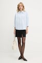 BOSS Orange camicia in cotone 50543553 blu AW25
