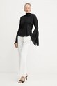 Pinko bluzka z jedwabiem 105625.A2S9 czarny AW25