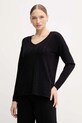 Joseph Ribkoff sweter z dodatkiem jedwabiu szpic czarny 254966
