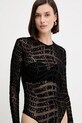 Versace Jeans Couture body czarny 79HAM221.JS490