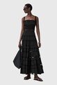 AllSaints bluzka TALIA W070PC czarny