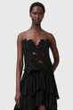 Бавовняний топ AllSaints FLORA бавовна чорний W144PC