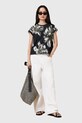 AllSaints t-shirt bawełniany ANNA czarny W213JC