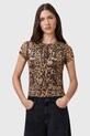 Блузка AllSaints ELLIE узор оранжевый W266JC