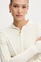Vlněný kardigan Victoria Beckham béžová 1325KTP006406A