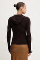 Odzież Victoria Beckham kardigan wełniany 1325KTP006406A brązowy