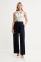 Forte Forte bluză de mătase 14078.my.top bej AW25