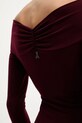 Patrizia Pepe bluzka 2M4477.J333 bordowy