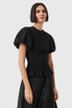 AllSaints bluzka DAEL regular czarny W013JD
