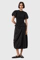 AllSaints bluzka DAEL czarny W013JD