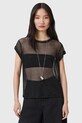 Блузка AllSaints THEA короткий чорний W207JC