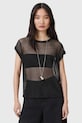 AllSaints bluză THEA scurt negru W207JC