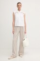 Dkny koszula bawełniana P5DM0B45 biały AW25