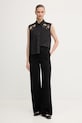 Dkny cămașă din bumbac P5DM0B45 negru AW25