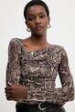Guess longsleeve BERNARDETTE brązowy W5BP32.KCZC2
