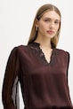 Twinset bluzka brązowy 252TT2243