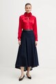 Luisa Spagnoli bluzka jedwabna 542316 czerwony AW25