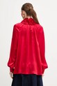 Odzież Luisa Spagnoli bluzka jedwabna 542316 czerwony