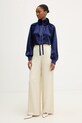 Luisa Spagnoli bluzka jedwabna 542316 granatowy AW25