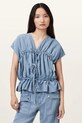 AllSaints bluzka REMY casual niebieski W093PC