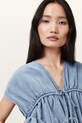 AllSaints bluzka REMY W093PC niebieski AW25
