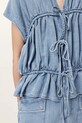 Odzież AllSaints bluzka REMY W093PC niebieski