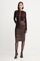 Блузка Herve Leger Veronica RMJ1498061 коричневий AW25