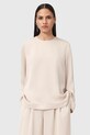 Μπλουζάκι AllSaints LEANNE μακρύ λευκό W019PD