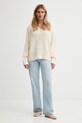Μεταξωτό πουλόβερ Filippa K 31857.FK μπεζ AW25