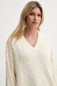 Μεταξωτό πουλόβερ Filippa K μπεζ 31857.FK