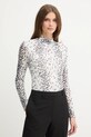 Karl Lagerfeld bluzka z elastanem biały A4W17044