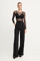Body Elisabetta Franchi BO01457E2 čierna AW25