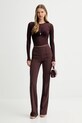 Elisabetta Franchi body BO01657E2 bordowy AW25
