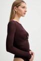 Elisabetta Franchi body bordowy BO01657E2