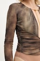 Body Elisabetta Franchi hnedá BO02057E2