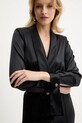 Body s přídavkem hedvábí Elisabetta Franchi CB00757E2 černá