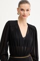 Κορμάκι Elisabetta Franchi CB00857E2 μαύρο