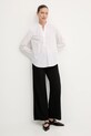 Памучна блуза Marc O'Polo 508092142169 бял AW25