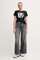 Dkny t-shirt DJ5T1631 czarny AW25