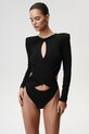 Κορμάκι Undress Code slim μαύρο 1008UC