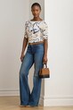 Одежда Блузка Lauren Ralph Lauren 200P02003 бежевый