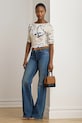 Ρούχα Μπλουζάκι Lauren Ralph Lauren 200P02003 μπεζ