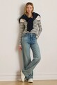 Odzież Lauren Ralph Lauren bluzka bawełniana 200980046 granatowy