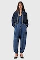 AllSaints bluzka jeansowa LILAH W006PD niebieski