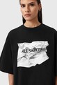 AllSaints bluzka SCRUNCH W049JD czarny AW25