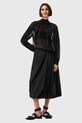 Μπλούζα με προσθήκη μεταξιού AllSaints PEARLA W027PD μαύρο