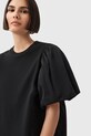 Βαμβακερό μπλουζάκι AllSaints JESS W031JD μαύρο AW25
